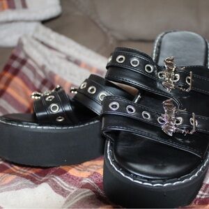 Goth sandals